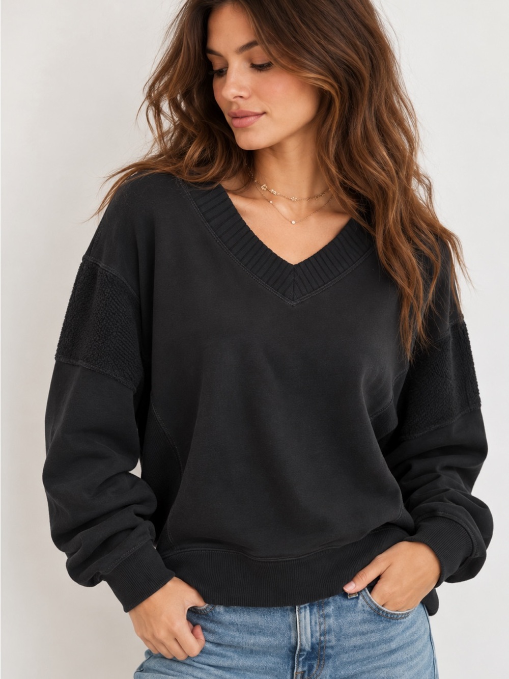 Aerie Apres-Chill Sweatshirt Cozy Oversized Size Large NWT $60